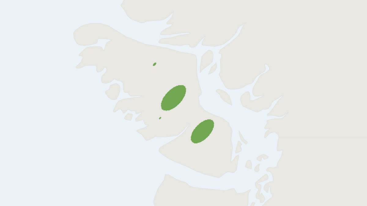 Range map of the Vancouver Island Marmot (Marmota vancouverensis)