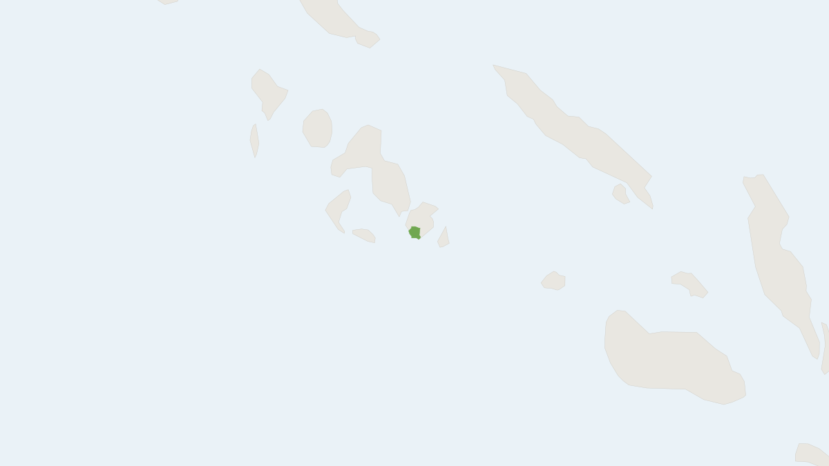 Range map of the Vangunu Giant Rat (Uromys vika)