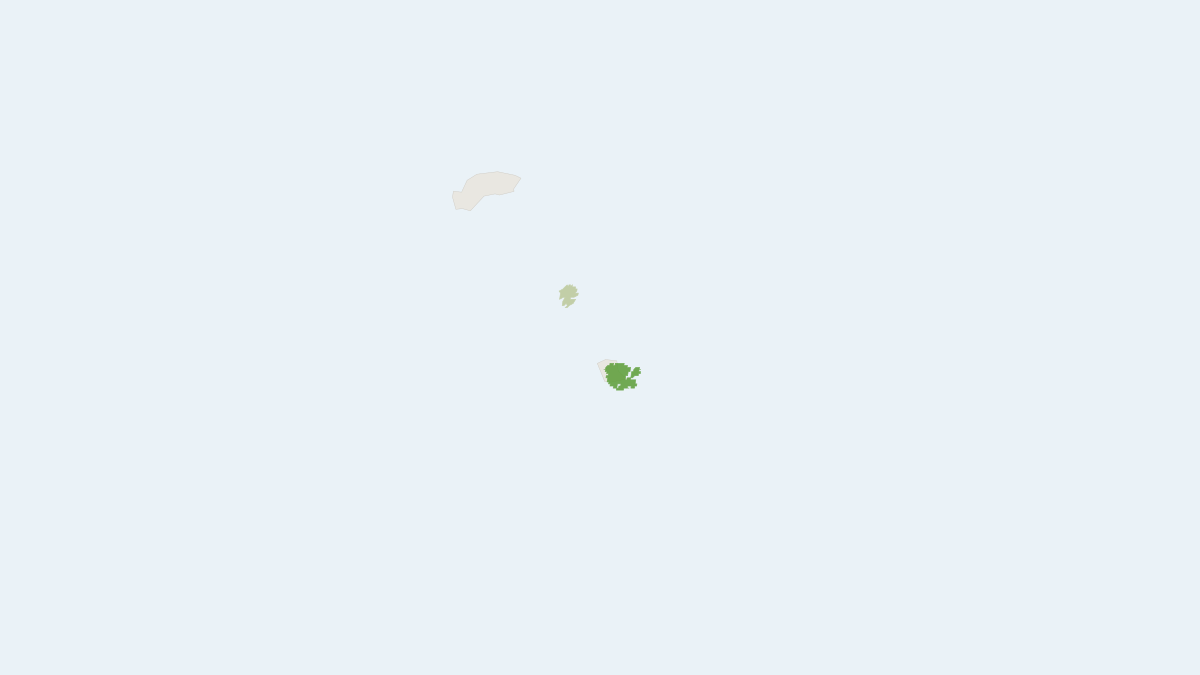 Range map of the Vanikoro Flying Fox (Pteropus tuberculatus)
