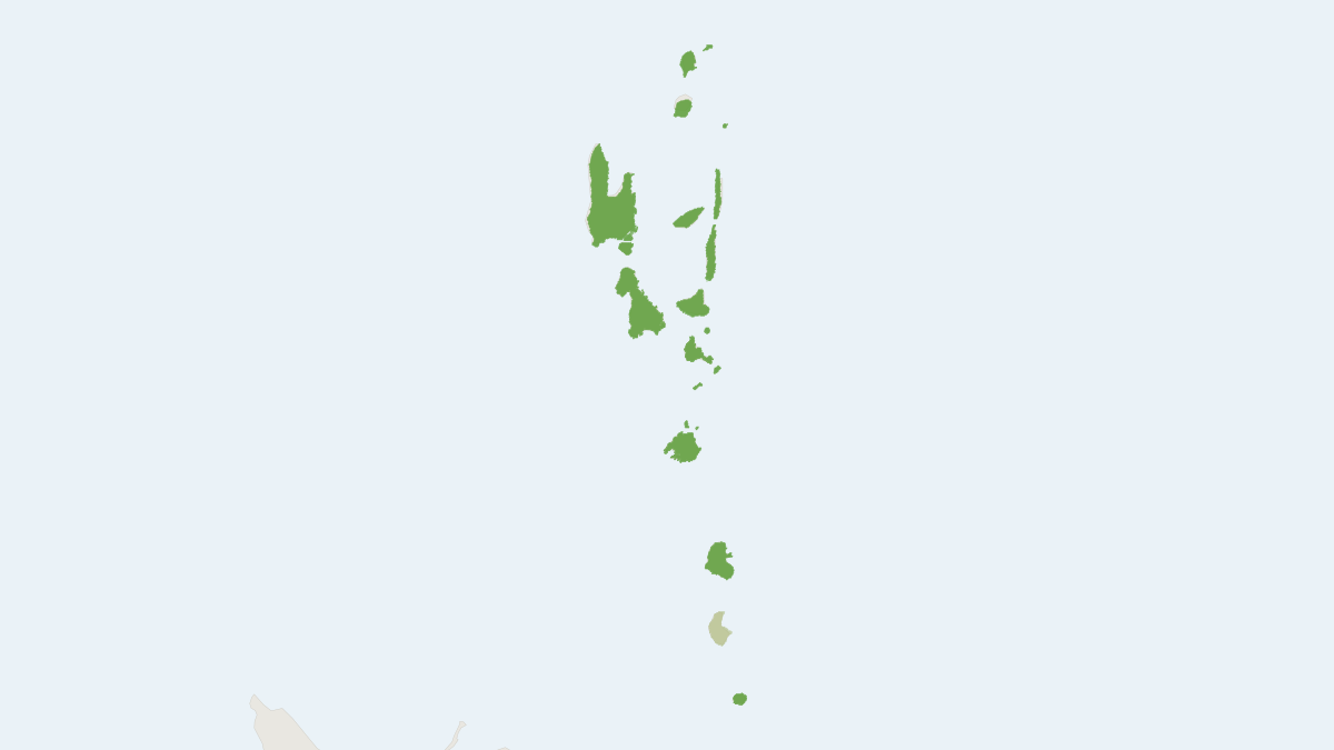 Range map of the Vanuatu Flying Fox (Pteropus anetianus)