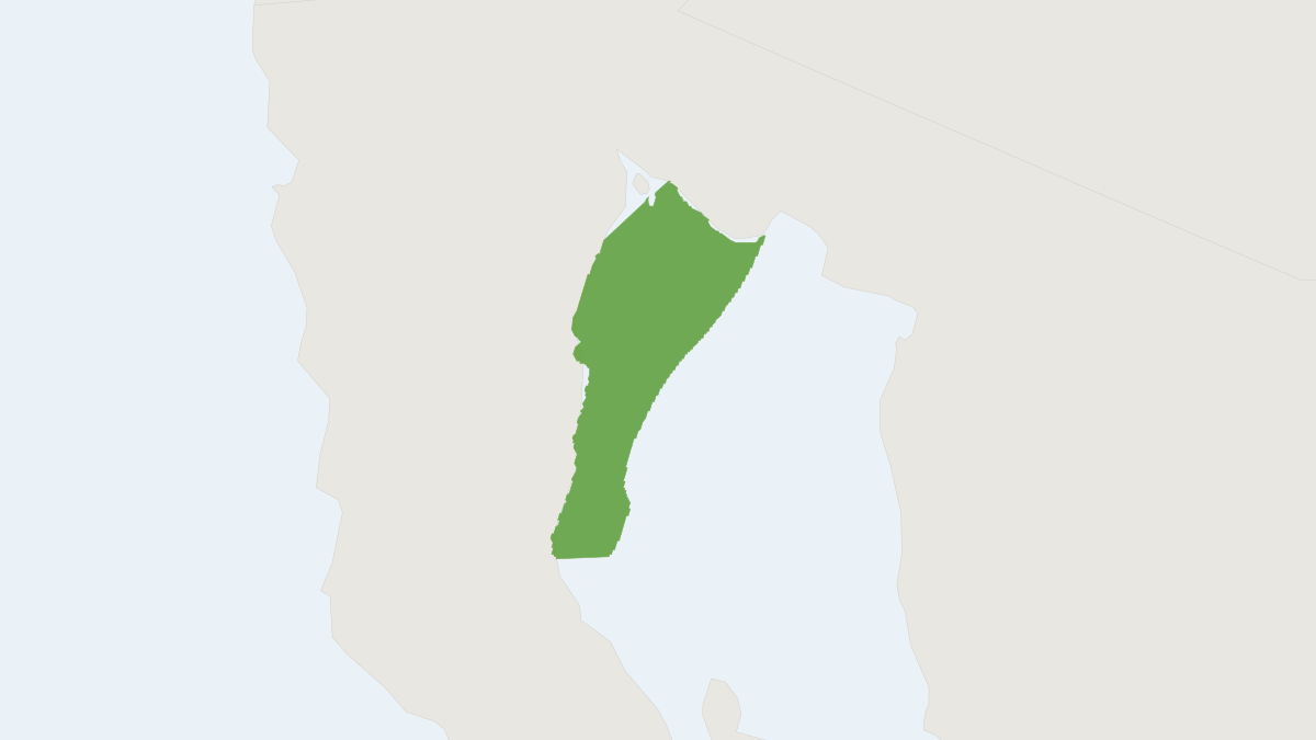 Range map of the Vaquita (Phocoena sinus) covering Mexico