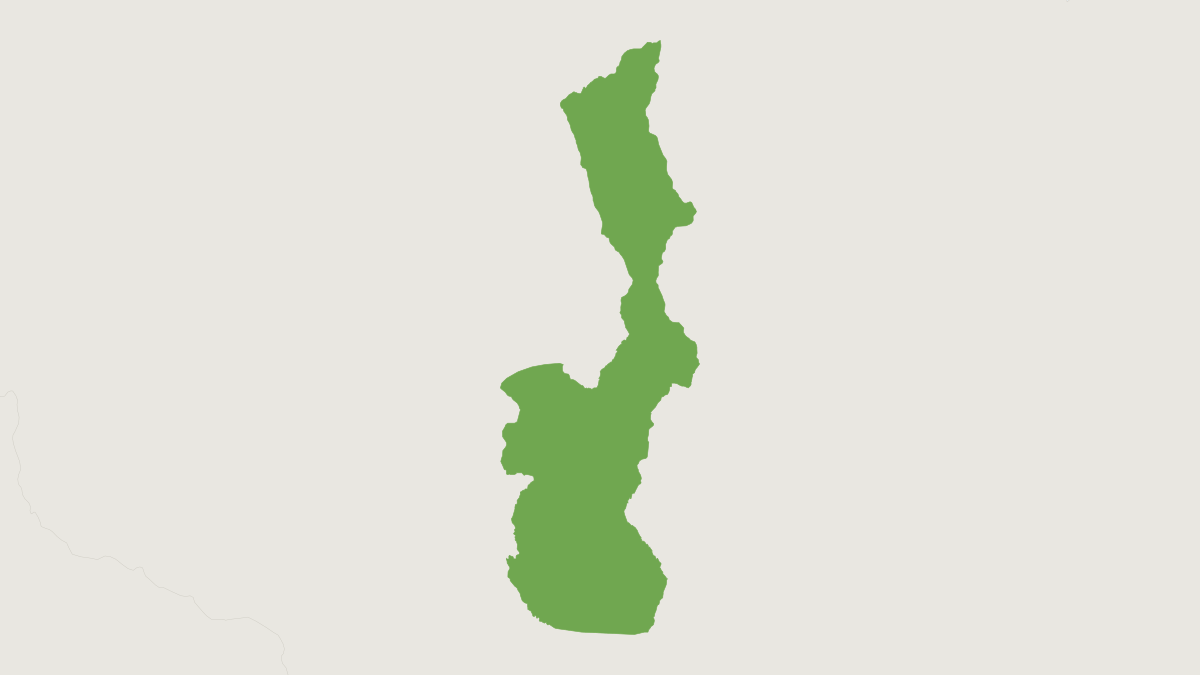 Range map of the Vieira's Titi Monkey (Plecturocebus vieirai)