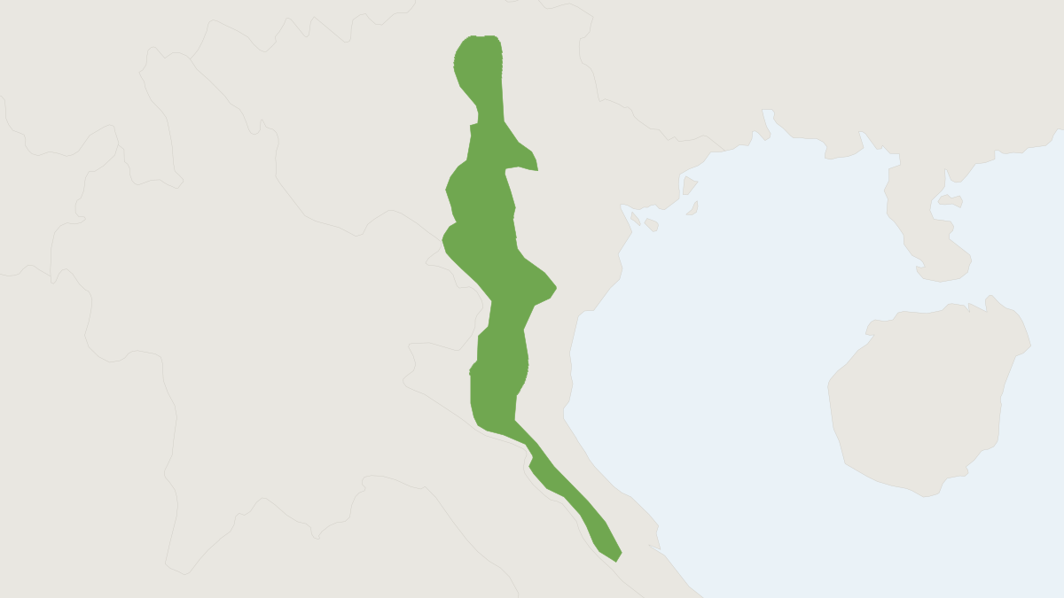 Range map of the Vietnamese Mole (Euroscaptor subanura)