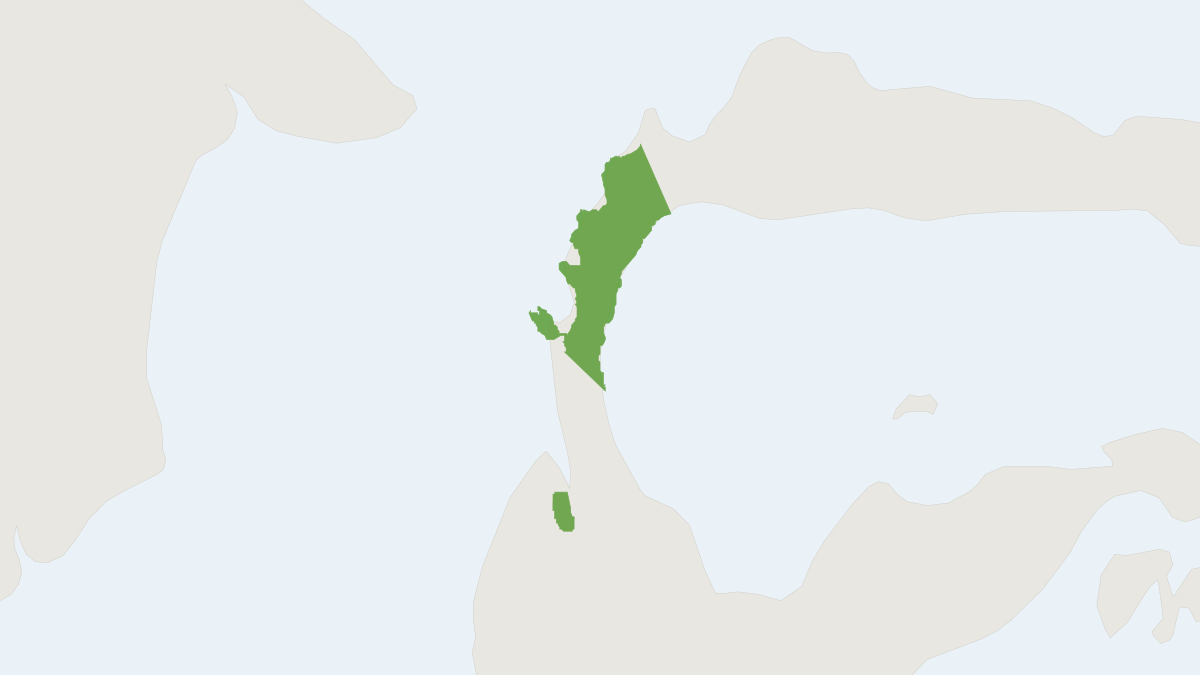 Range map of the Wallace’s Tarsier (Tarsius wallacei)