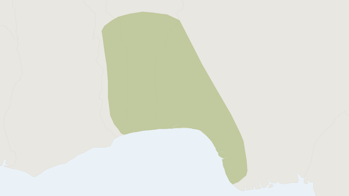 Range map of the Walter's Duiker (Philantomba walteri)