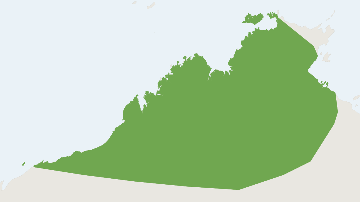 Range map of the Western Chestnut Mouse (Pseudomys nanus)