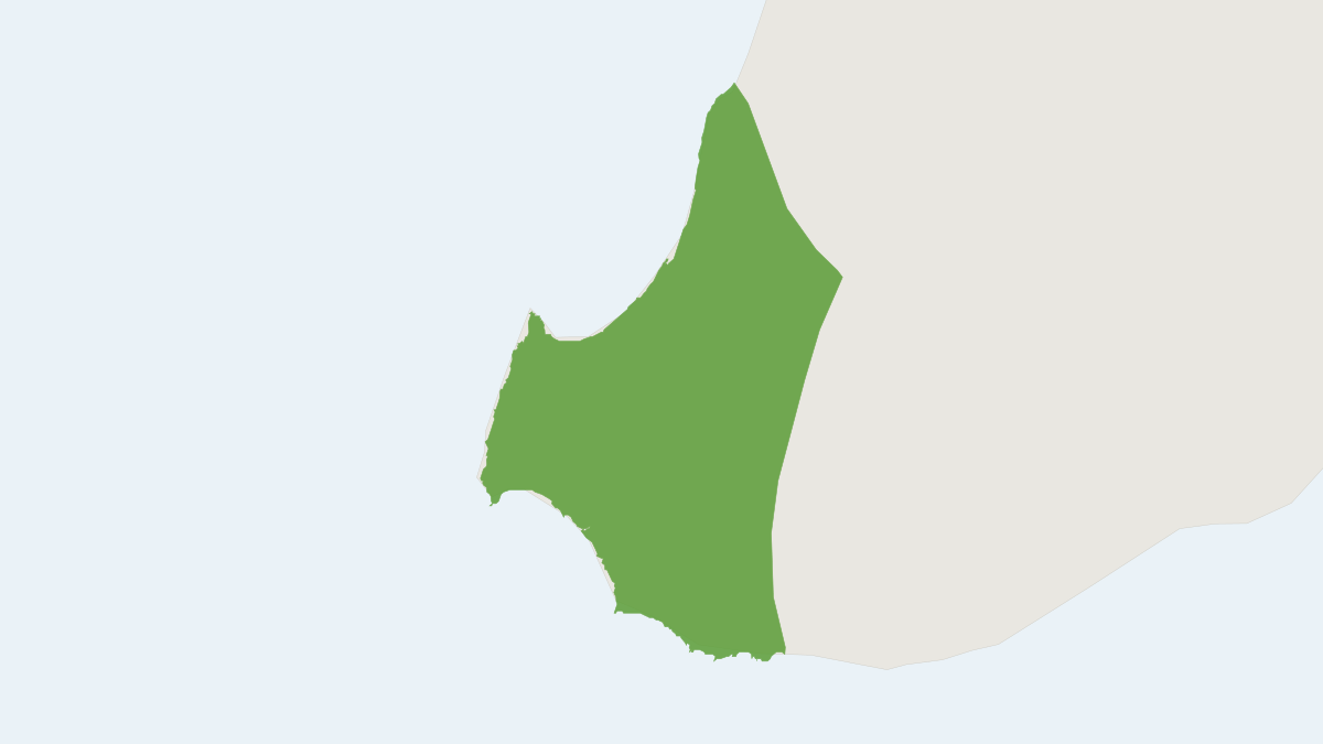 Range map of the Western False Pipistrelle (Falsistrellus mackenziei)