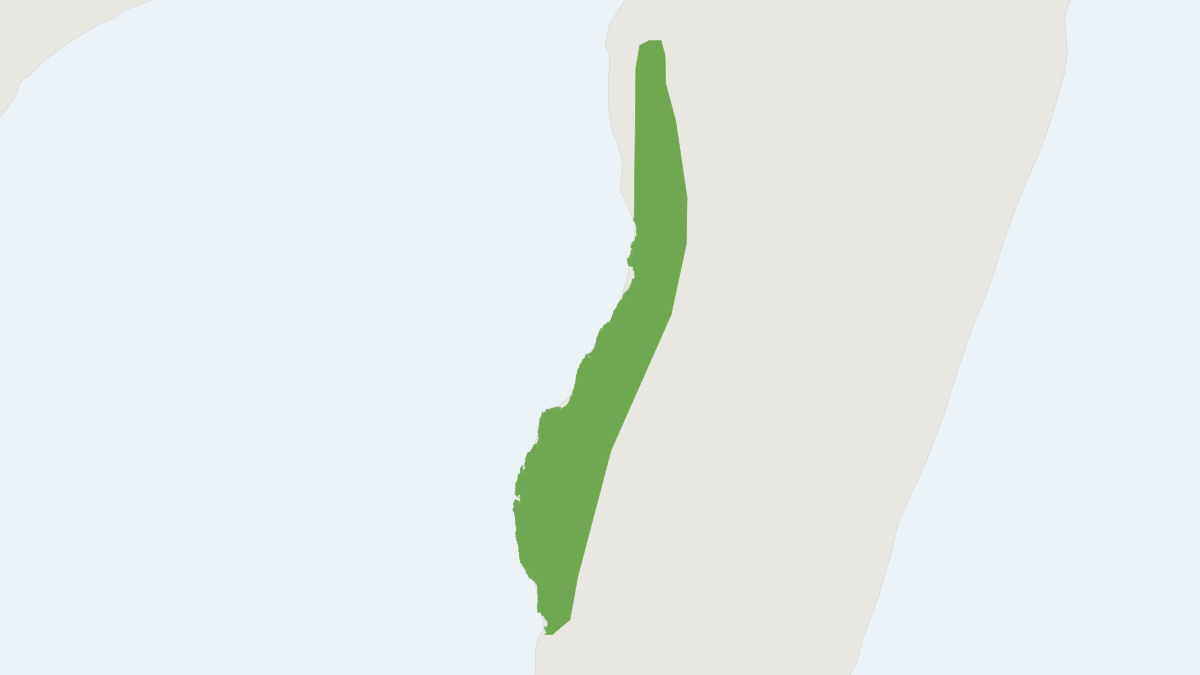 Range map of the Western Yellow Bat (Scotophilus tandrefana)