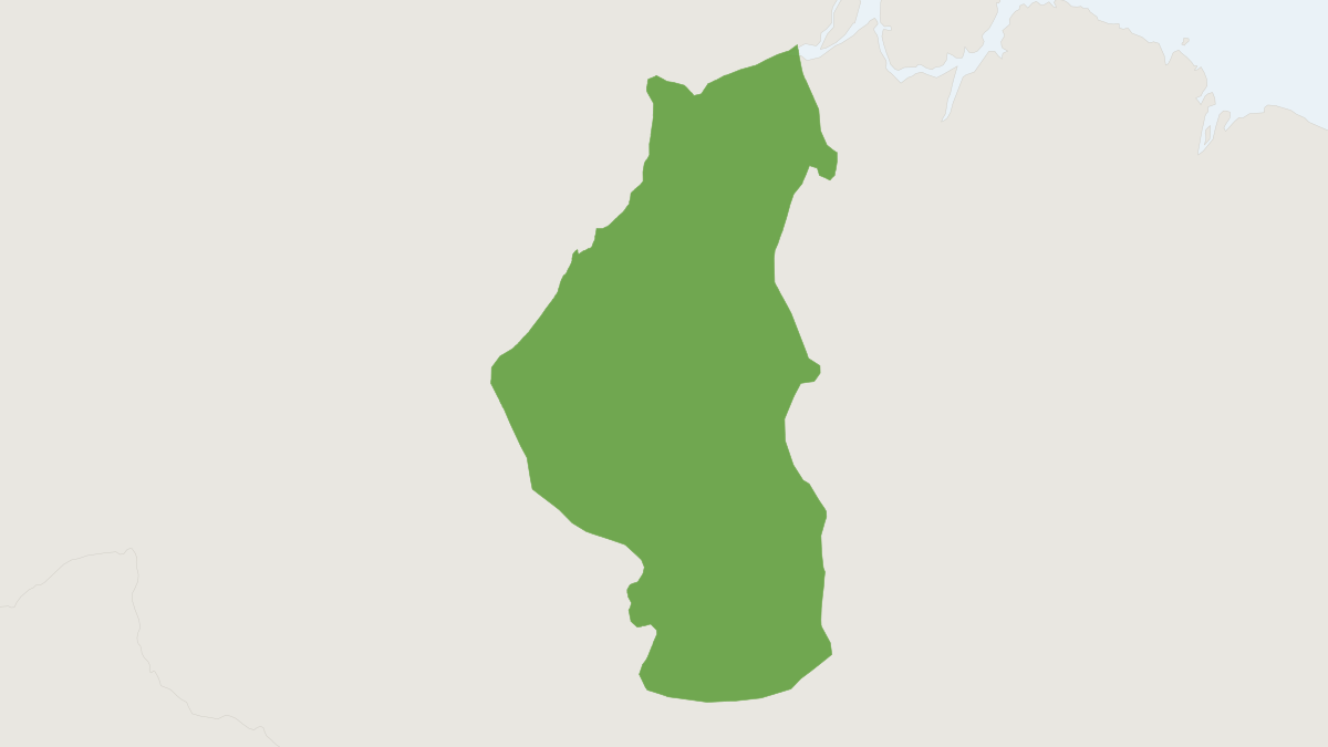 Range map of the White-whiskered Spider Monkey (Ateles marginatus) covering Brazil