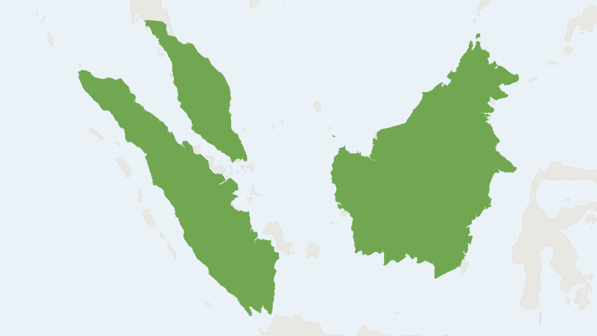 Range map of the Whitehead’s Sundaic Maxomys (Maxomys whiteheadi)