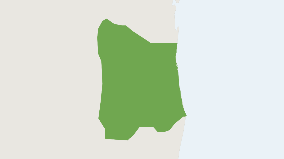 Range map of the Wied's Marmoset (Callithrix kuhlii) covering Brazil