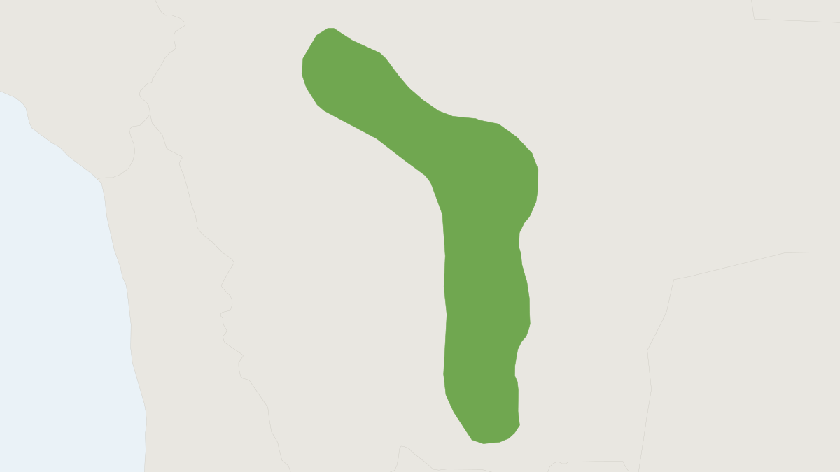 Range map of the Wolffsohn's Leaf-eared Mouse (Phyllotis wolffsohni)