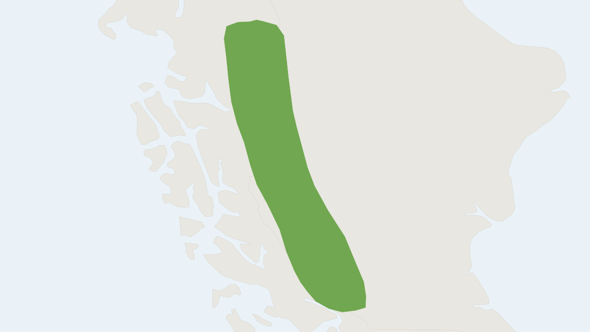 Range map of the Wolffsohn's Viscacha (Lagidium wolffsohni)