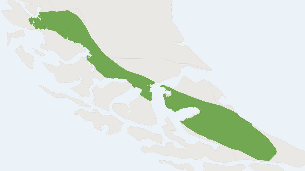 Range map of the Woolly Grass Mouse (Abrothrix lanosus) covering Argentina and Chile