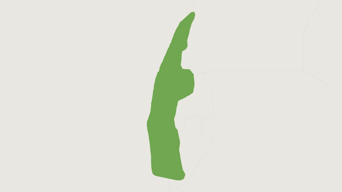 Range map of the Woosnam's Brush-furred Rat (Lophuromys woosnami)