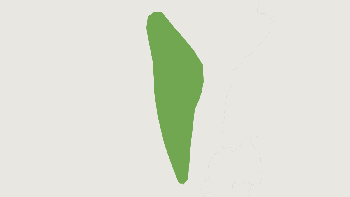 Range map of the Yellow-bellied Brush-furred Rat (Lophuromys luteogaster)