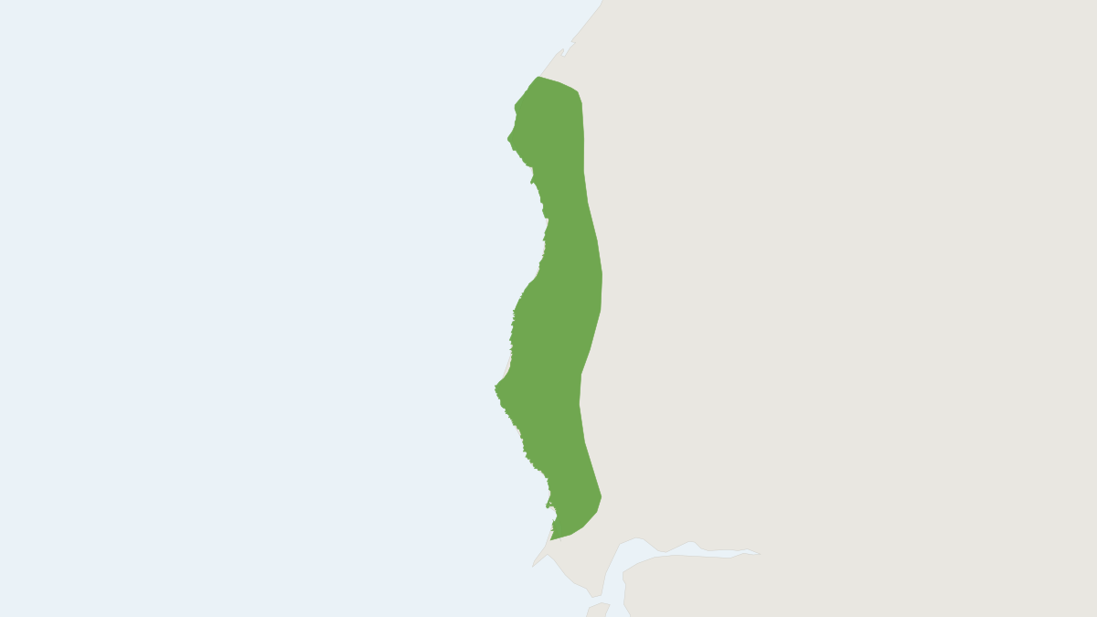 Range map of the Yellow-cheeked Chipmunk (Neotamias ochrogenys)
