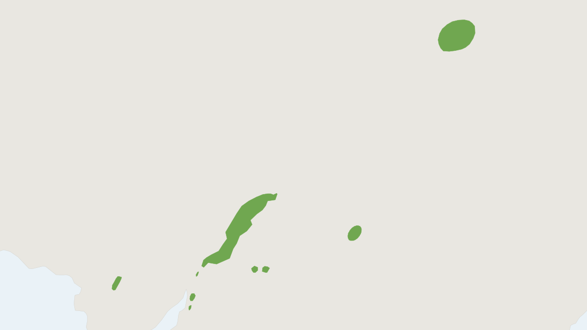 Range map of the Yellow-footed Rock Wallaby (Petrogale xanthopus)