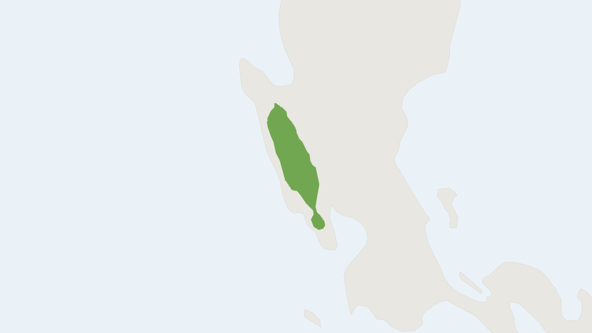 Range map of the Zambales Forest Mouse (Apomys zambalensis)